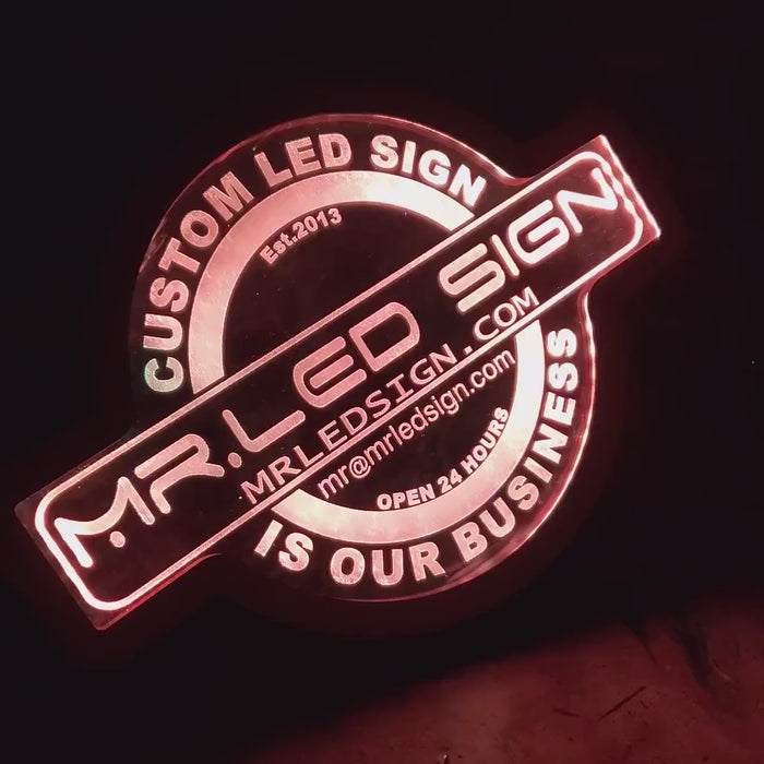 Custom Sign Tattoo Parlor Led Wall Sign Neon Like - Color Changing Remote Control - 4 Sizes Free Shipping